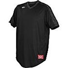 083321426957 Rawlings Mens Launch Series Adult Jersey Black Small