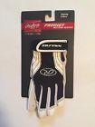 083321534577 Rawlings Prodigy Batting Gloves Youth Black White Nwt