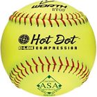 1385211 Worth Asa Hot Dot Slowpitch Softball Dozen 043365046238 1385211 Worth Asa Hot Dot Slowpitch Softball Dozen 043365046238