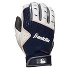 2nd-skinz 21163f4 Franklin Batting Glove Gray Navy Large 025725467945