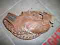 800155 Rt-hand Mitt Youth Skn Thrower Roddy 1st Base Baseball Leather Vintage