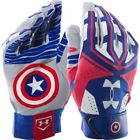 888284871055 Under Armour Boys Captain America Motive Batting Gloves