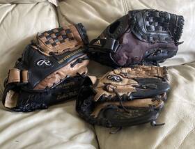 Adidas 889751043319 3 Youth Baseball Gloves 10 11 Inch Camo Rawlings Fastback/playmaker