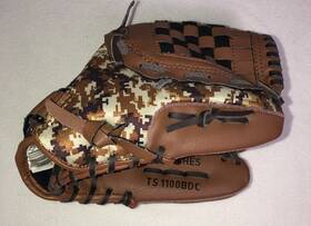 Ts1100bdc Adidas 889751566153 Youth Eazy Close Baseball Glove Brown Digital Camo 11 Inch Rht