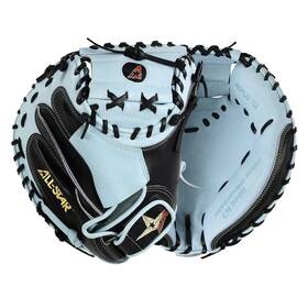 Cm3000-34-rht-bk All-star Sb Pro Elite Baseball Catching Mitt Black Sky Blue 34 Inch Damaged
