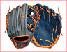 Ao4rb17 Wilson Youth Leather Baseball Glove Right Hand Thrower Gray Blue Ao4rb17 Wilson Youth Leather Baseball Glove Right Hand Thrower Gray Blue