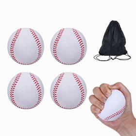 Bac-kitchen 767552891967 Baseballs 9 Inch Soft Training Pitch Stress Ball With Drawstring Bag Bac-kitchen 767552891967 Baseballs 9 Inch Soft Training Pitch Stress Ball With Drawstring Bag