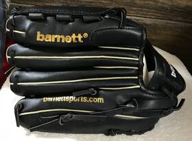 Jl-125 Barnett 12.5 Inch Baseball Softball Glove Flex Pocket Black Training