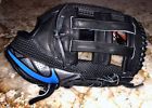 Bf1717 Nike Mvp Select Black Blue Outfield Left Hand Baseball Glove