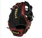 Jv21-m Black Jv21- Glove 11.5 Bordeaux Vinci Baseball Mesh Pro Series