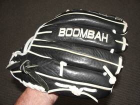 Fgb7-12 Boombah New Model Black Leather Baseball Mitt Glove 12.0 Inch Lht Left Fgb7-12 Boombah New Model Black Leather Baseball Mitt Glove 12.0 Inch Lht Left