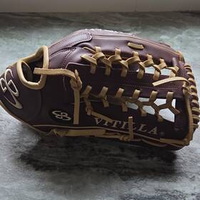 Bltn-rht-13.5 Boombah V-bb-b17t Brn/bltn-rht-13.5 Vitilla Rht 13.5 In Brown Blonde Leather Baseball Softball Glove