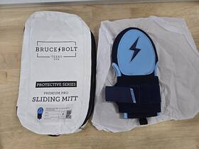 Bruce Bolt 198235012117 Navy Blue And Powder Sliding Glove Mitt New - Youth Size