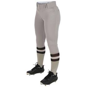 Bp11k Champro Womens Standard Knicker Style Low-rise Softball Pants Grey Large