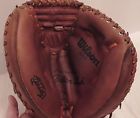 A2514 Chicago Vintage Boston Catchers Fisk Sox Mitt Wilson White Red Carlton