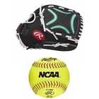 Cl115bmt-60 K1 Rawlings Champion Lite Fastpitch Softball Bundle Right Hand 657379030604