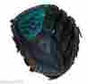 Coach 348 Heritage Baseball Glove Navy Turquoise Leather Insignia Mitt Blue 886382566323