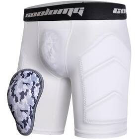 Cf108 Coolomg Youth Boys Baseball Sliding Shorts With Soft Athletic Cup White M