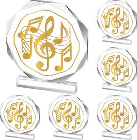 Croblissful 705353794841 6 Pcs Trophy Award 4.72 X Inches Acrylic Plaques Awards For Kids Adu