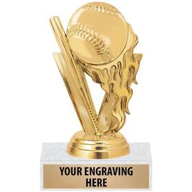 Az-tr13fbb50 Crown Awards Baseball Trophy - 6 Inch Participation Sports Trophies With Customized T