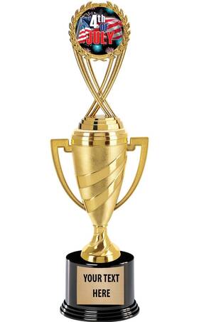 Crown Awards Az-trsg5jul10 4th Of July Trophy 13 Inch Gold Cup Trophies With Custom Engraving
