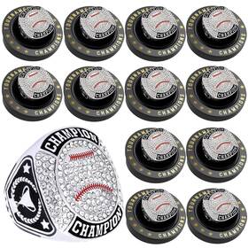 Daijbling 756352713340 12 Pcs Baseball Ring Softball Championship Sport Ball Trophy Aw