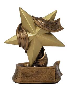 Decade Awards 819758021706 Gold Star Trophy - 5 Inch Tall Celebrate Achievement In Students With This