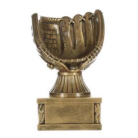 Decade Awards 819758022284 Baseball Glove Action Pedestal Trophy - 6.5 Inch Tall Winning Hold