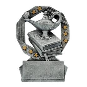 Decade Awards 819758022376 Academic Hexa Star Trophy - 4.75 Inch Tall Flame Of Knowledge Award Celeb