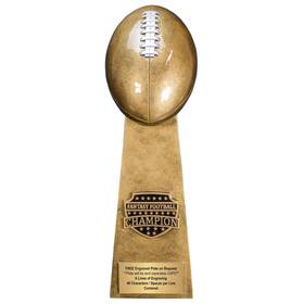 Decade Awards 819758028392 Fantasy Football Trophy 16 Inch Gold Tower Award Engraved Plate Available