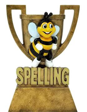 Decade Awards Cm-98167 Spelling Bee Cup Trophy - 6 Inch Tall Linguistic Brilliance Award Celebra
