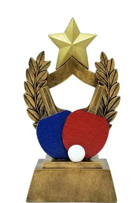 Cm-98168 Decade Awards Ping Pong Trophy - 6 Inch Tall Table Tennis Mastery Award With Classic Red Cm-98168 Decade Awards Ping Pong Trophy - 6 Inch Tall Table Tennis Mastery Award With Classic Red