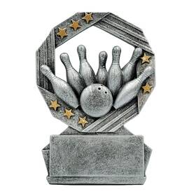 Cm-99210 Decade Awards Bowling Hexa Star Trophy - 4.75 Inch Tall Tournament Award Celebr