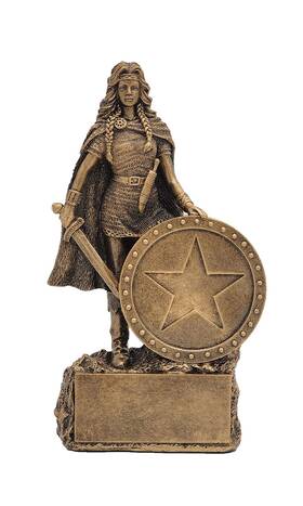 Cm-99410 Decade Awards Female Champion Trophy - Warrior Woman Award Celebrate Her Strength Triump