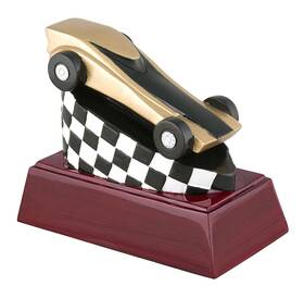 Rc-488 Decade Awards Racing Color Resin Trophy - 4 Inch Tall Car Award Engraved Plate O