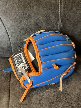 Bygb19lh Dicks Sporting Goods T-ball Glove Lh Throw 8 Inch Baseball Mitt Blue/orange