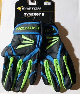 102594882 Easton Fastpitch Adult Small Baseball Pitcher Gloves Green Black And Blue