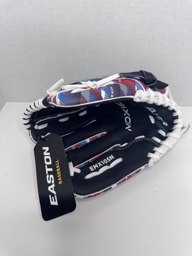 Easton 628412409237 Moxie Baseball Glove Throw 11 Inch Basket Web Red White Blue