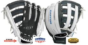 B089n9cbw8 Easton Ghost Flex Youth Softball Glove Rht 12 Inch Grey/white/cyan