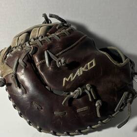 Mklggcy33brg Easton Mako Legacy First Basemen S Mitt Brown Leather Baseball Glove Padded Mklggcy33brg Easton Mako Legacy First Basemen S Mitt Brown Leather Baseball Glove Padded