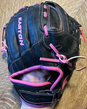 A130652rht Easton Sports Inc. Z-flex Zxfp 11.50 Bkpk Rht Pink Black Leather Mit Glove Baseball Softball