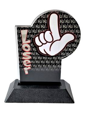 Express Medals 680083468104 6-inch Acrylic Last Place Trophy Funny Loser Award Plaque Gag Gift Express Medals 680083468104 6-inch Acrylic Last Place Trophy Funny Loser Award Plaque Gag Gift