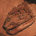 A2071 Fielders Large Glove 12.5 Softball Wilson Leath " Pro Baseball Staff