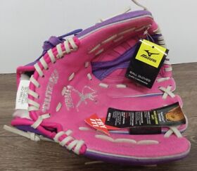 1005fid Finch Softball Glove Mizuno Gpp Youth Leather 10inch Pink Purple Rht New