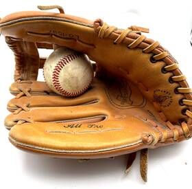 Gl1618-11625 Flex All-pro Baseball Mitt Lo-1597 Leather Glove 11 Inch Professional Vintage Lht