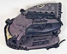4394-12 Franklin 025725108602 Rtp Series 12 Inch Baseball Glove Pro Tanned Steerhide Black Grey