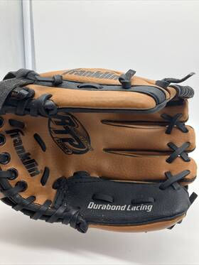 4609 Franklin 025725270774 9 1/2 Youth Rtp Baseball Glove Right Handed 9.5 Inch Black Brown