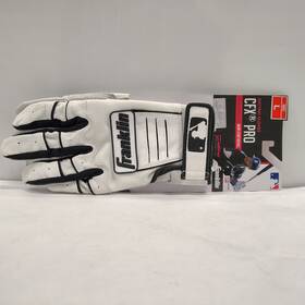 Franklin 025725471485 Cfx Pro Batting Gloves White Black Adult Sz L New With Defects