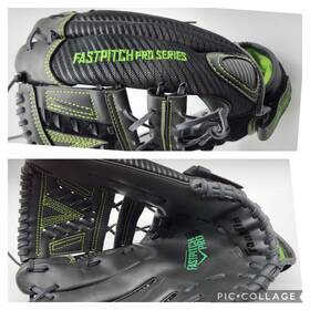 22441l Franklin 025725473656 Fastpitch Pro Glove Left Handed Throw Black Green 13 Inch