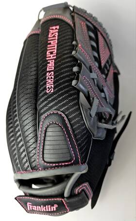 22438 Franklin Fastpitch Pro Series 12.5 Inch Baseball Glove Black And Pink Right Hand Throw 22438 Franklin Fastpitch Pro Series 12.5 Inch Baseball Glove Black And Pink Right Hand Throw